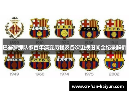 巴塞罗那队徽百年演变历程及各次更换时间全纪录解析 巴塞罗那队徽百年演变历程及各次更换时间全纪录解析